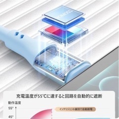 充電　ケーブル　 Type-C    急速充電　液体シリコン　1mの画像