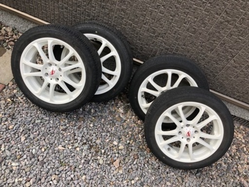 15インチ軽自動車サイズ　5ZIGEN INPERIO 白 