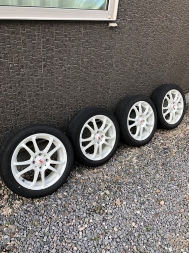 15インチ軽自動車サイズ　5ZIGEN INPERIO 白