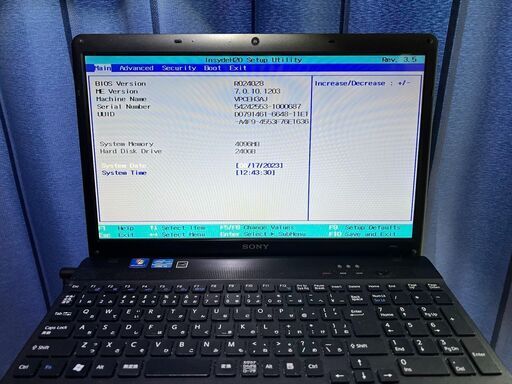 SONY VAIO PCB-71B11N（中古）ノートパソコン 15インチ  Windows10 x64
