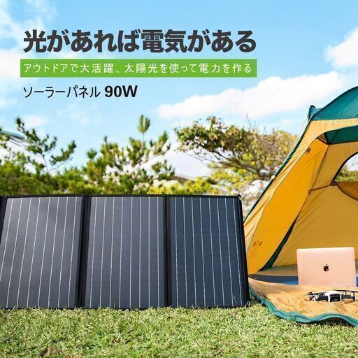 20【最終処分価格】新品　ソーラーパネル90Wh　即決優先