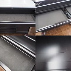 引取限定 DEEN/ディーン 新型11段ワイドキャビネット 寸法：W1070（1185※ハンドル込み）X D485 X H1020（mm） 重量：125kgの画像