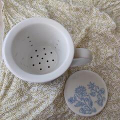 お一人様用茶漉し付きティーカップ  の画像