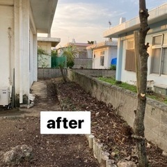 木の剪定と伐採、庭の片付けと掃除　 − 沖縄県