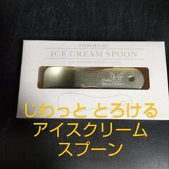 じわっと とろける アイスクリーム スプーン