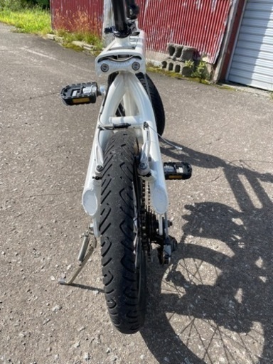 スライダー自転車！！値下げ！！縦に縮む折り畳み！！16インチ