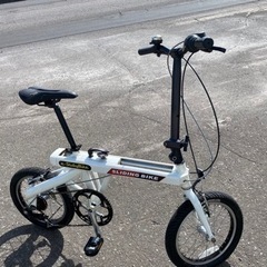 スライダー自転車！！値下げ！！縦に縮む折り畳み！！16インチ