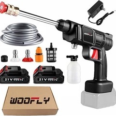 コードレス 高圧洗浄機 充電式 バッテリー2個付 洗車 掃除