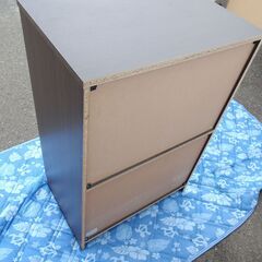 キャビネット 収納 木製 ガラス扉 600×395×893 の画像