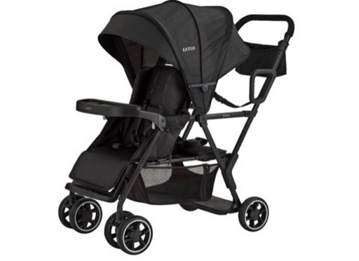カトージ ベビーカー 二人乗り 二人でゴー ブラック 4ヶ月~