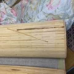 籐のラグ　ちょっと難ありの画像