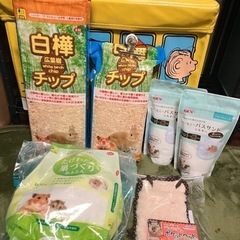 【お取引中】ハムスター 白樺マット お風呂砂 わた ベッド お譲...
