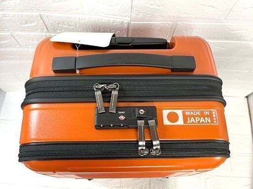 未使用 プロテカ スーツケース ポケットライナー キャリーバッグ 35L サンセットオレンジ フロントオープンポケット 機内持込みサイ