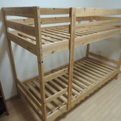 中古品】IKEA イケア MYDAL ミーダル 2段ベッドフレーム パイン