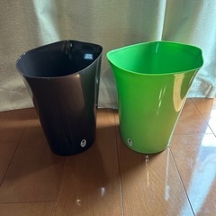 美品　おしゃれなゴミ箱　黄緑