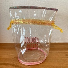 値下げ　ビニール製　コスメポーチ
