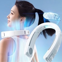 ネッククーラー　首掛け扇風機冷却プレート 美品 【上下出風&急速冷却】