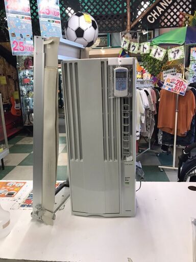 コロナ　ウインドエアコン　CW-1821　2021年製　貝塚市　二色浜