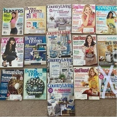 【お取引き中】アメリカのインテリア雑誌 婦人雑誌15冊 