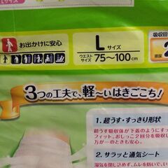 ライフリー 下着の感覚 超うすパンツ 2回吸収 Lサイズ ２２枚の画像