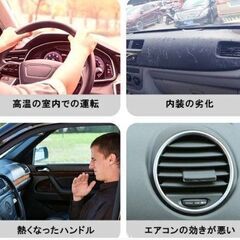 S,L,XLサイズ 傘型 車用 サンシェード フロントガラス用 日よけ 遮熱 遮光 フロントシェード UVカット 暑さ対策 紫外線カットの画像