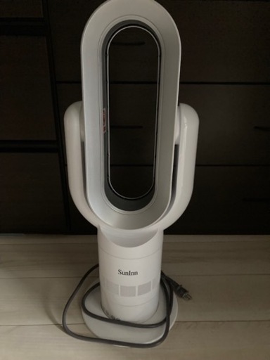 SunInn タワーファン スリム 羽根なし扇風機 静音 冷暖兼用