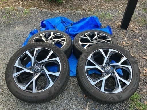 C-HR☆純正ホイール☆タイヤセット☆バリ溝☆2022年製タイヤ☆225/50r18☆手渡し限定☆エスティマ☆