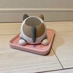 【美品】素焼き 猫 加湿ストーンの画像