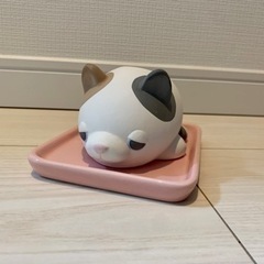 【美品】素焼き 猫 加湿ストーンの画像