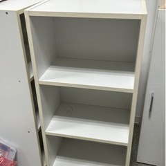 8/23-25引き取り急募/カラーボックス3段 ホワイト 傷汚れ...