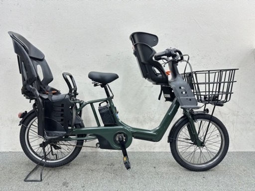 人気な車種　パナソニックギュットアニーズ　3人乗り電動自転車　子供乗せシート付き　お買い得