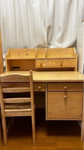 学習机　木目調