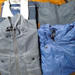 空調服　服＋ファン　バッテリー別売り　デニム　ジャンパー　ナイロ...