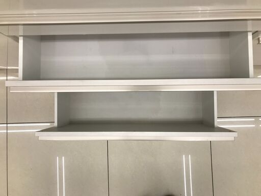 ★ジモティ割あり★ 高橋木工所 レンジボード ホワイト H200×D51×W160 クリーニング済み HJ288
