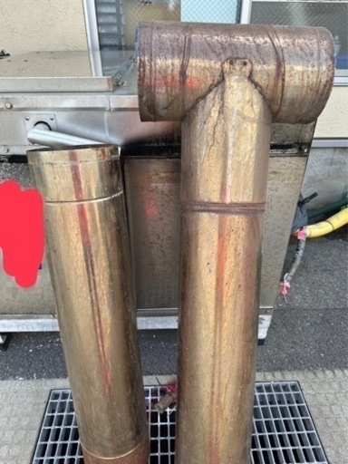 牡蠣養殖　温湯駆除用の煙突