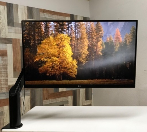 即日受渡❣️去年購入4K27型IPSモニターKnollアームスタンド付き36500円