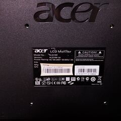 acer／エイサー AL2216W 22インチモニター の画像