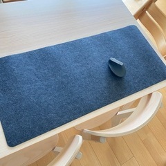 【決まりました】デスクマウスパッド フェルトマット ダークグレー...