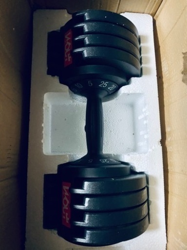 Wout 可変式ダンベル 最小5kg〜最大25kg 段階調節 2個セット