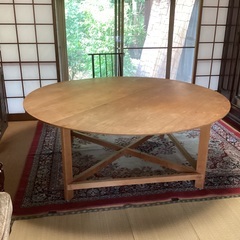 大きな丸テーブル  手作り