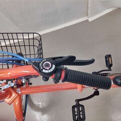 【541】(北見市民限定）折りたたみ自転車／オレンジ（北見市廃棄物対策課・リユース品）の画像