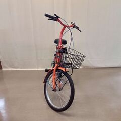 【541】(北見市民限定）折りたたみ自転車／オレンジ（北見市廃棄物対策課・リユース品）の画像