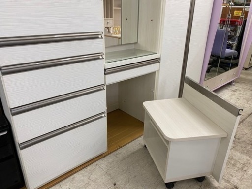 【愛品館 江戸川店 ワードローブ】 SHIGIYAMA（シギヤマ家具）ワードローブドレッサー ID:155-019592-007