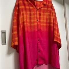 シャツ 3XL グラデーション 大きいサイズ レディース