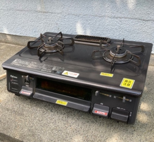 ご購入者様決定 都市ガス用 Paloma パロマ ガステーブル PA-N41B-L 左強火 水なし片面焼きグリル2017年製
