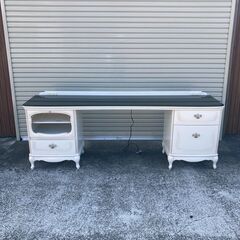 P0445 ヨーロピアン 化粧台 ドレッサー  鏡台 デスク 机...