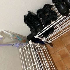 シューズラック　棚　ホワイト　お譲りしますの画像