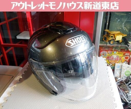 SHOEI J-Cruise ジェイクルーズ ヘルメット ガンメタ系 XLサイズ 61cm ショウエイ 観賞用 2015年製 札幌市東区 新道東店