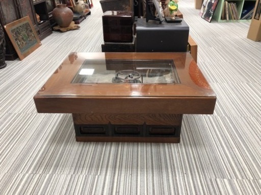 長火鉢　囲炉裏　火鉢　座卓　古民家　灰入り