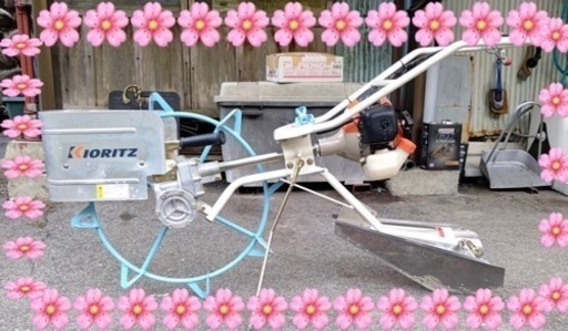 程度良　貴重な田んぼの溝切り機　完動品　手渡しのみ